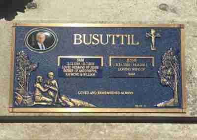 gold finished plaque