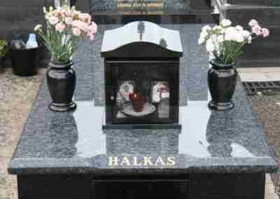granite tomb with feature