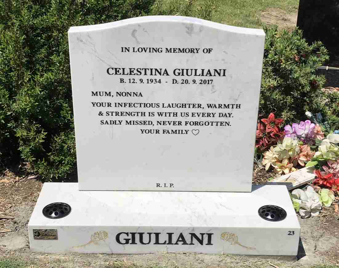 small granite plaque
